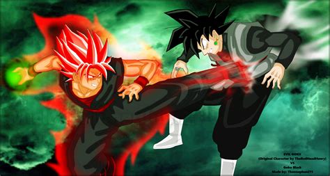 dark goku vs goku|goku black true identity.